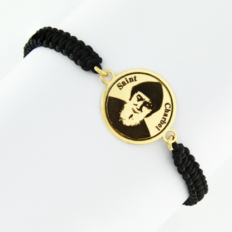 Saint charbel sales bracelet gold