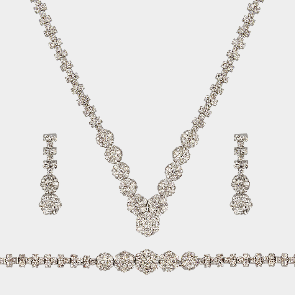 DIAMOND HALF SET GOLD 18KT