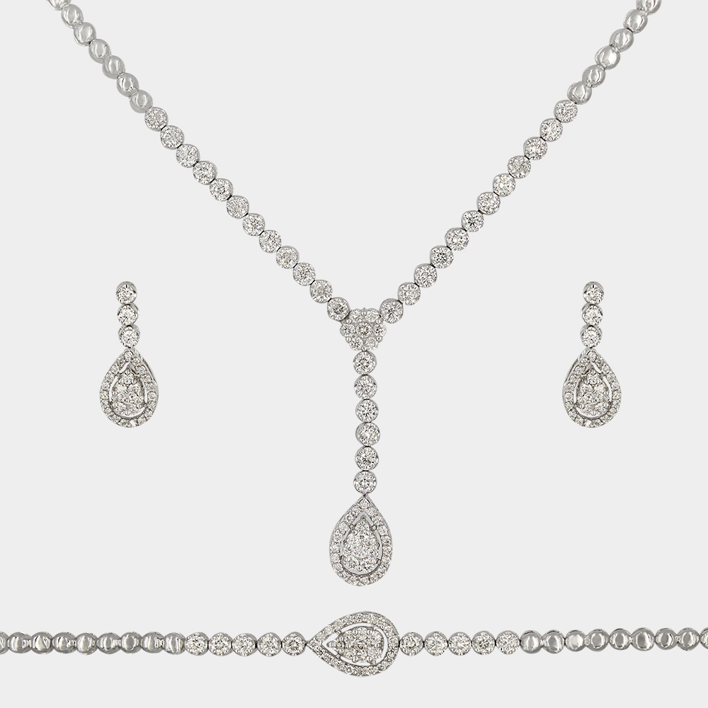 DIAMOND HALF SET GOLD 18KT