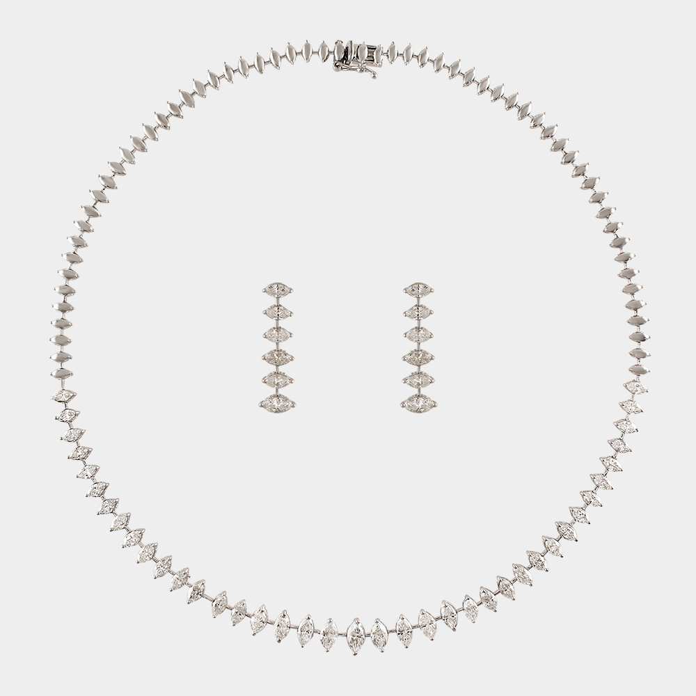 DIAMOND HALF SET GOLD 18KT