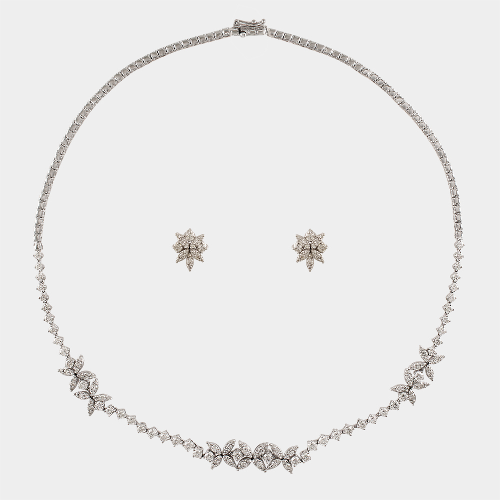 DIAMOND HALF SET GOLD 18KT