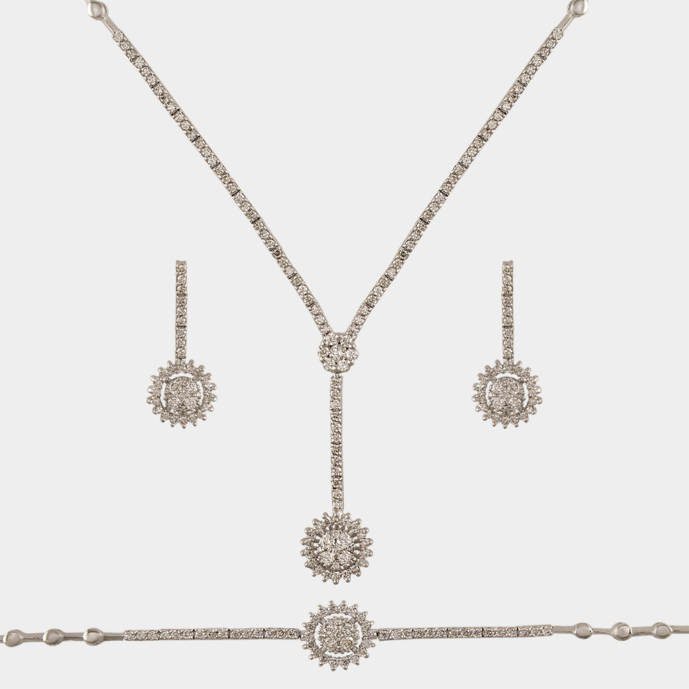 DIAMOND HALF SET GOLD 18KT