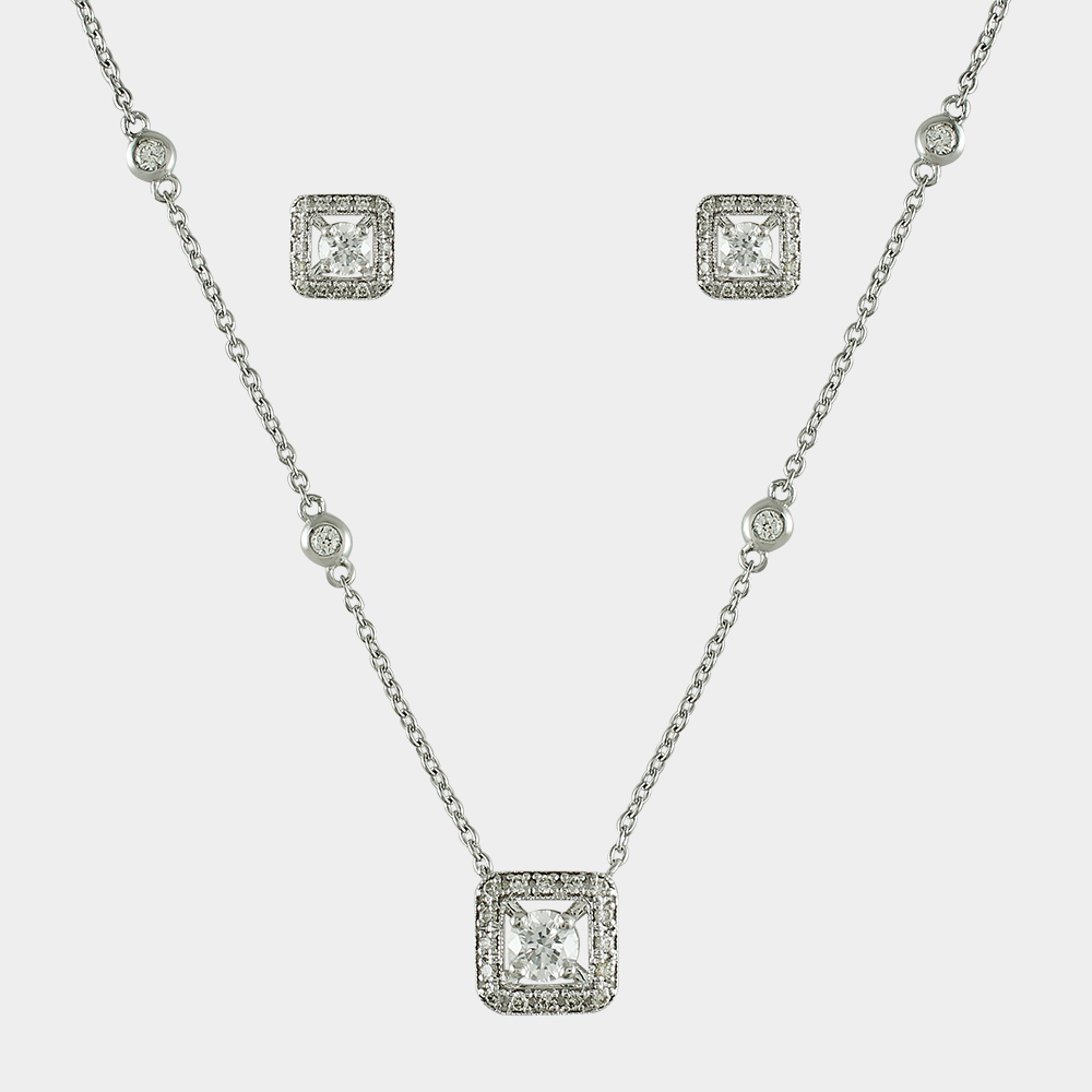 DIAMOND HALF SET GOLD 18KT