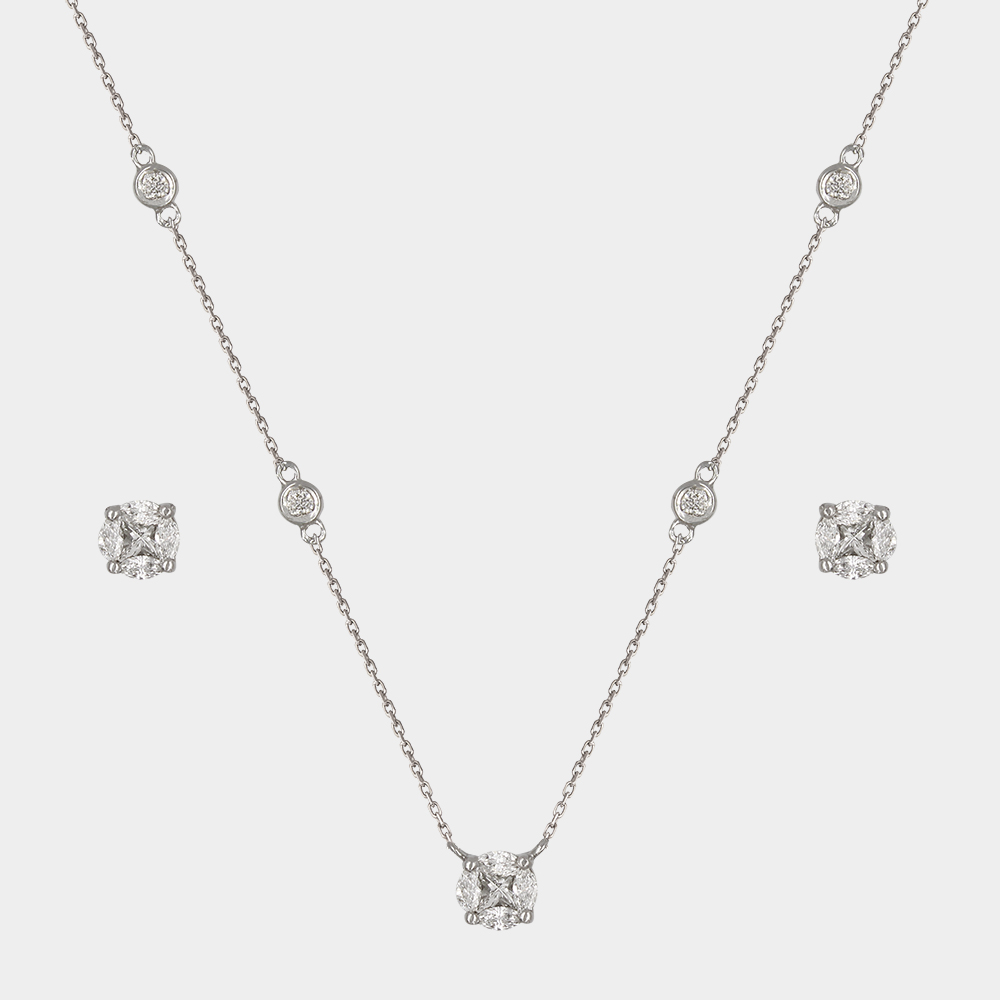 DIAMOND HALF SET GOLD 18KT