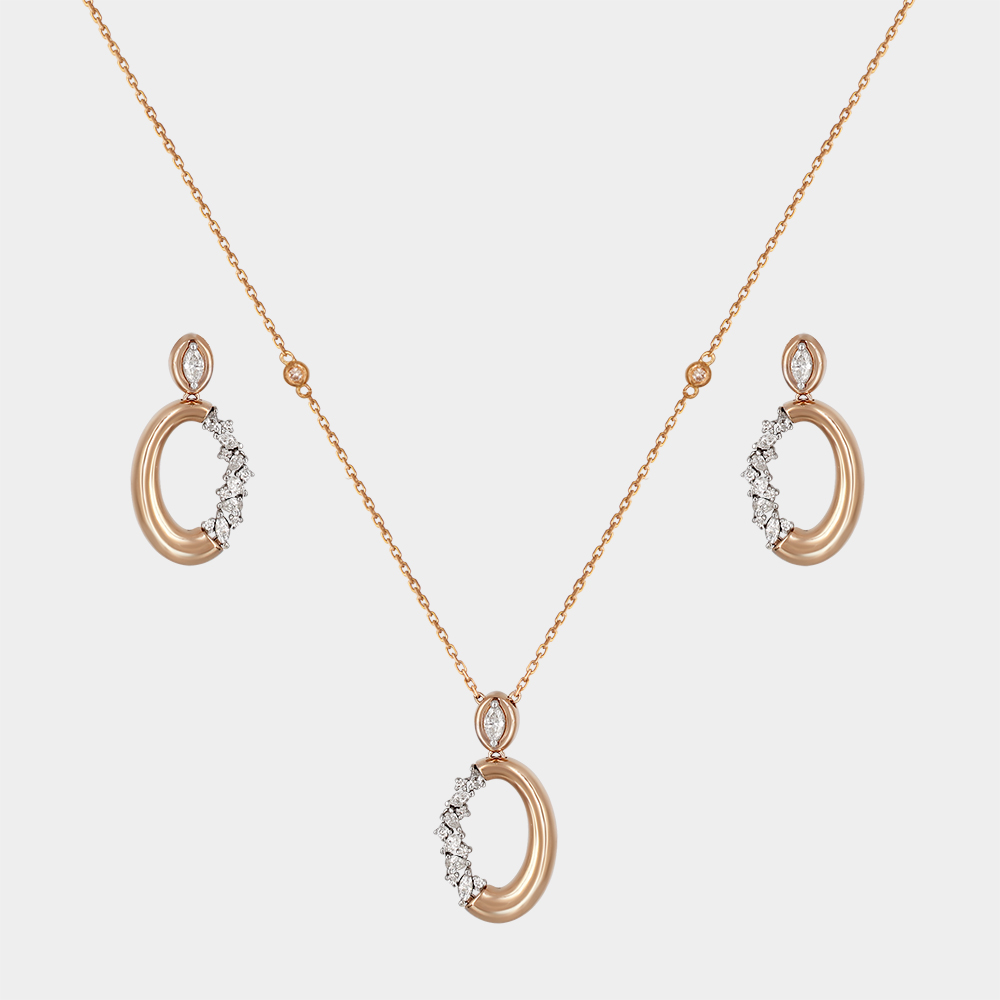 DIAMOND HALF SET GOLD 18KT