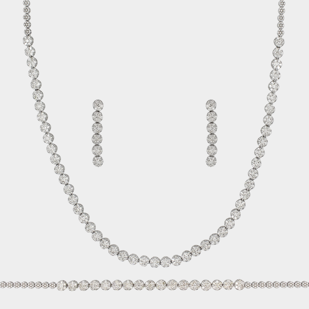 DIAMOND HALF SET GOLD 18KT