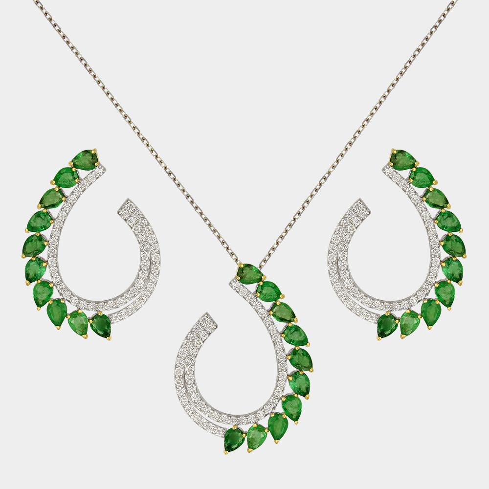 DIAMOND HALF SET GOLD 18KT