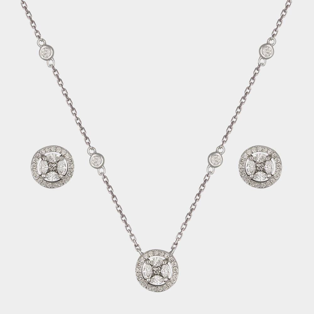 DIAMOND HALF SET GOLD 18KT