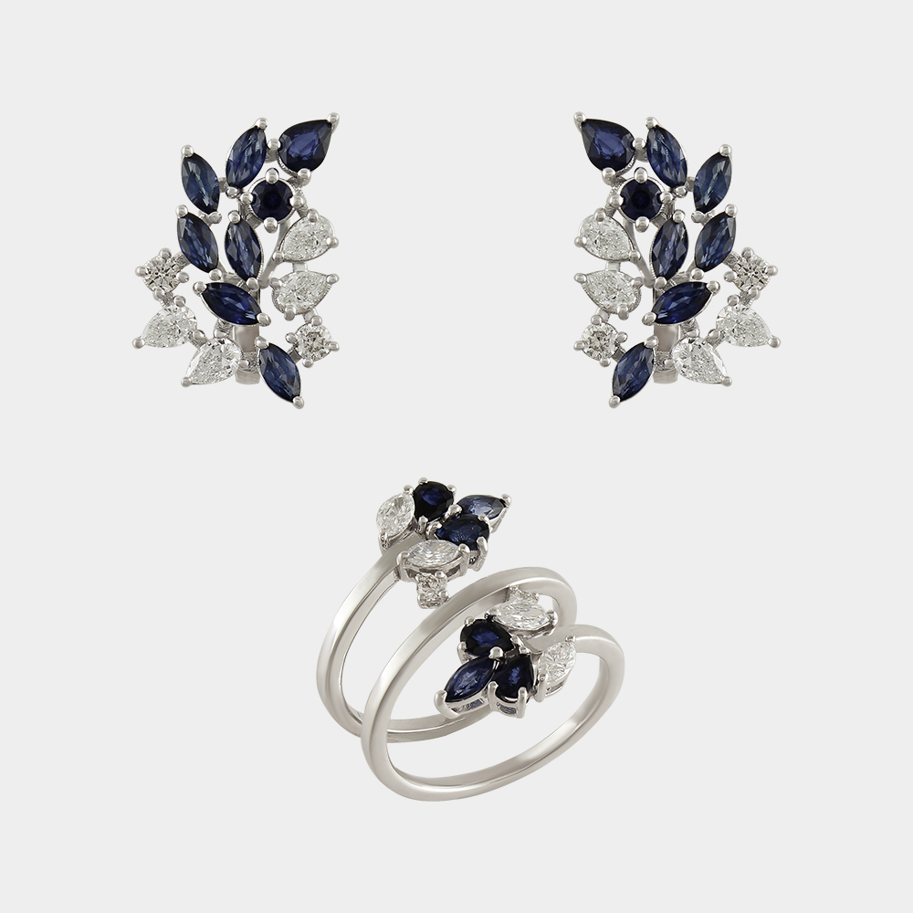 DIAMOND HALF SET GOLD 18KT