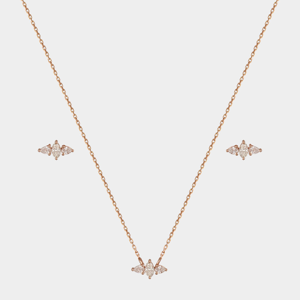 DIAMOND HALF SET GOLD 18KT