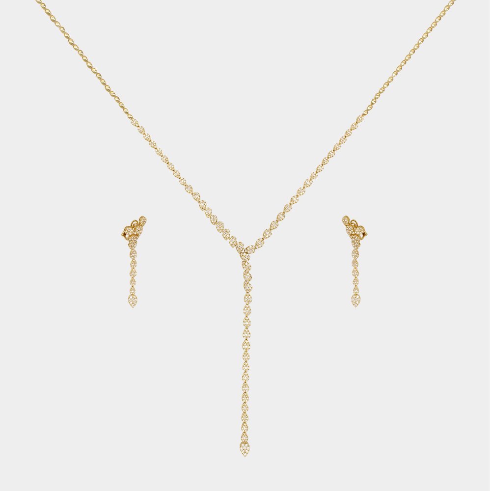 DIAMOND HALF SET GOLD 18KT