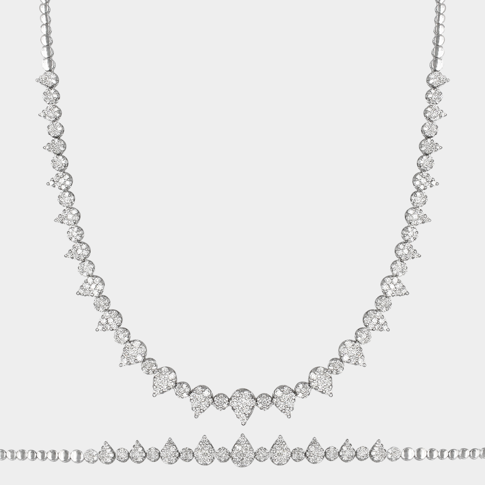 DIAMOND HALF SET GOLD 18KT