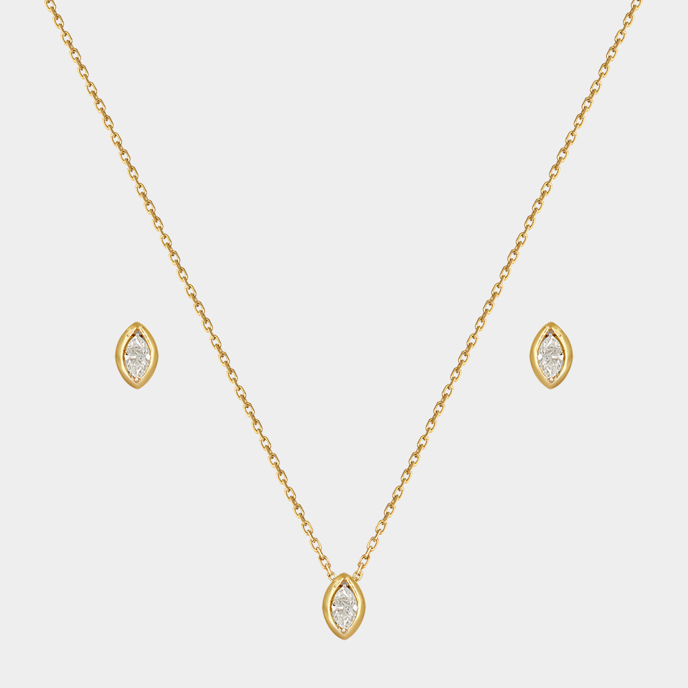 DIAMOND HALF SET GOLD 18KT