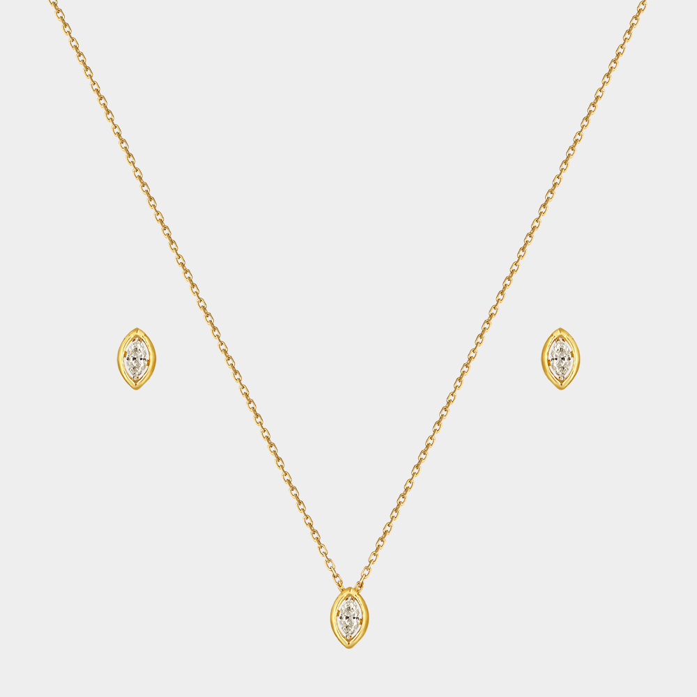 DIAMOND HALF SET GOLD 18KT