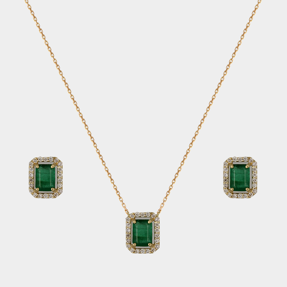 DIAMOND HALF SET GOLD 18KT