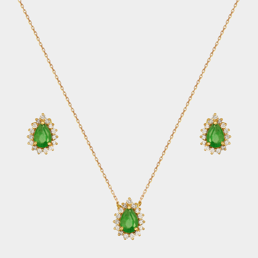 DIAMOND HALF SET GOLD 18KT