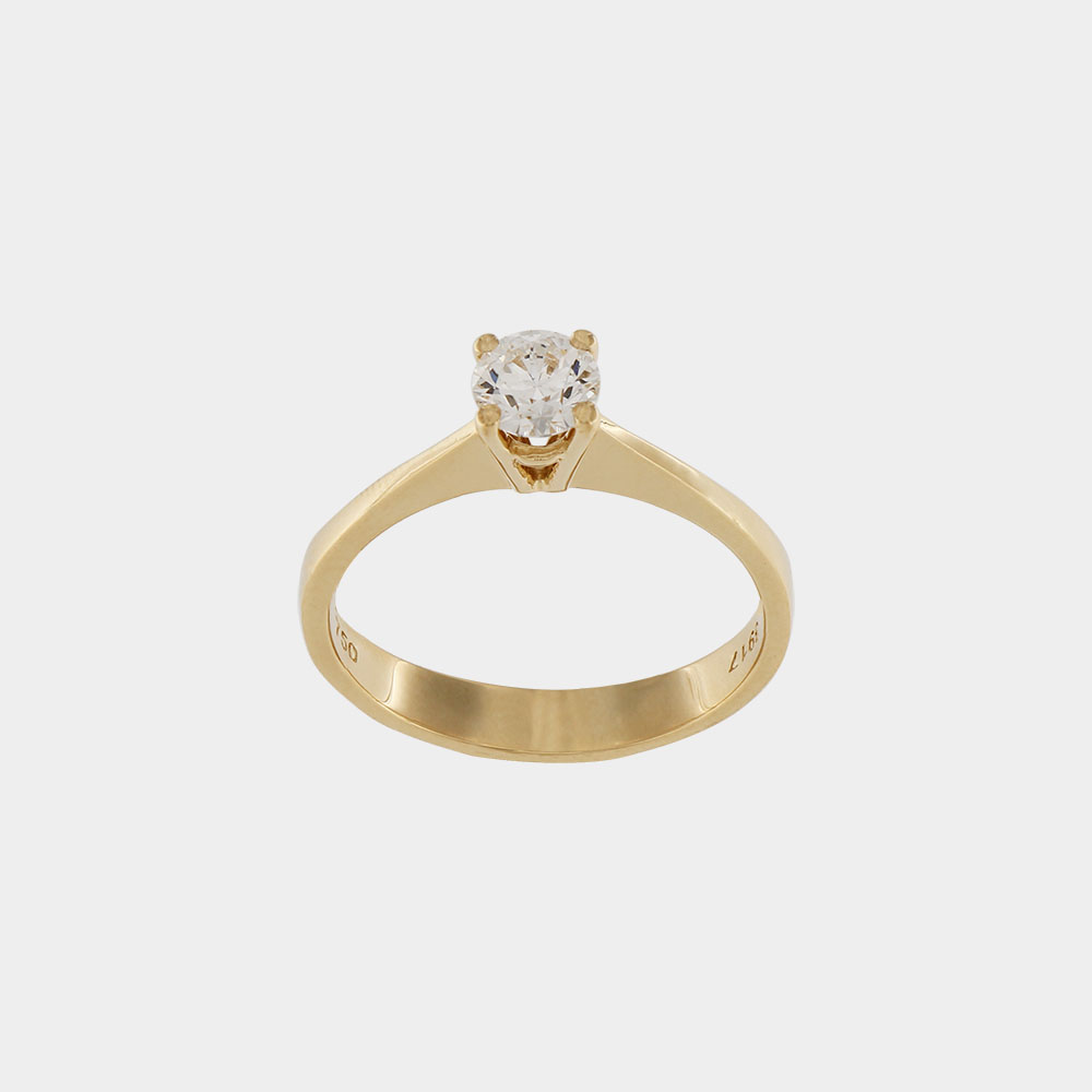 DIAMOND SOLITAIRE GOLD 18KT