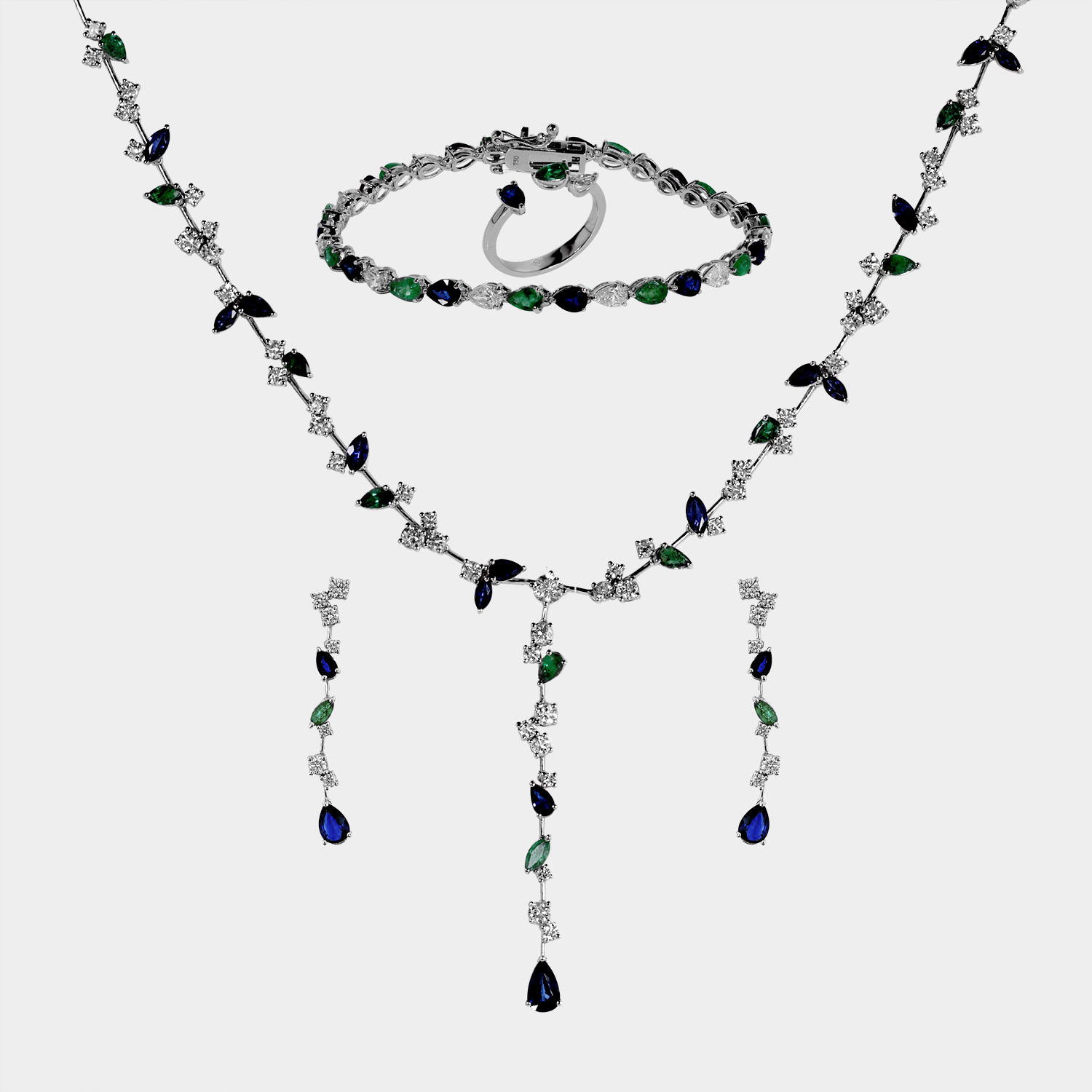 DIAMOND FULL SET GOLD 18KT