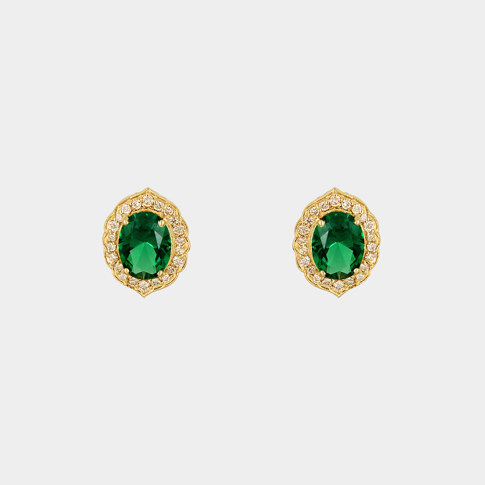 DIAMOND EARRINGS GOLD 18KT