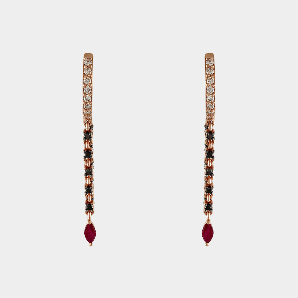 DIAMOND EARRINGS GOLD 18KT