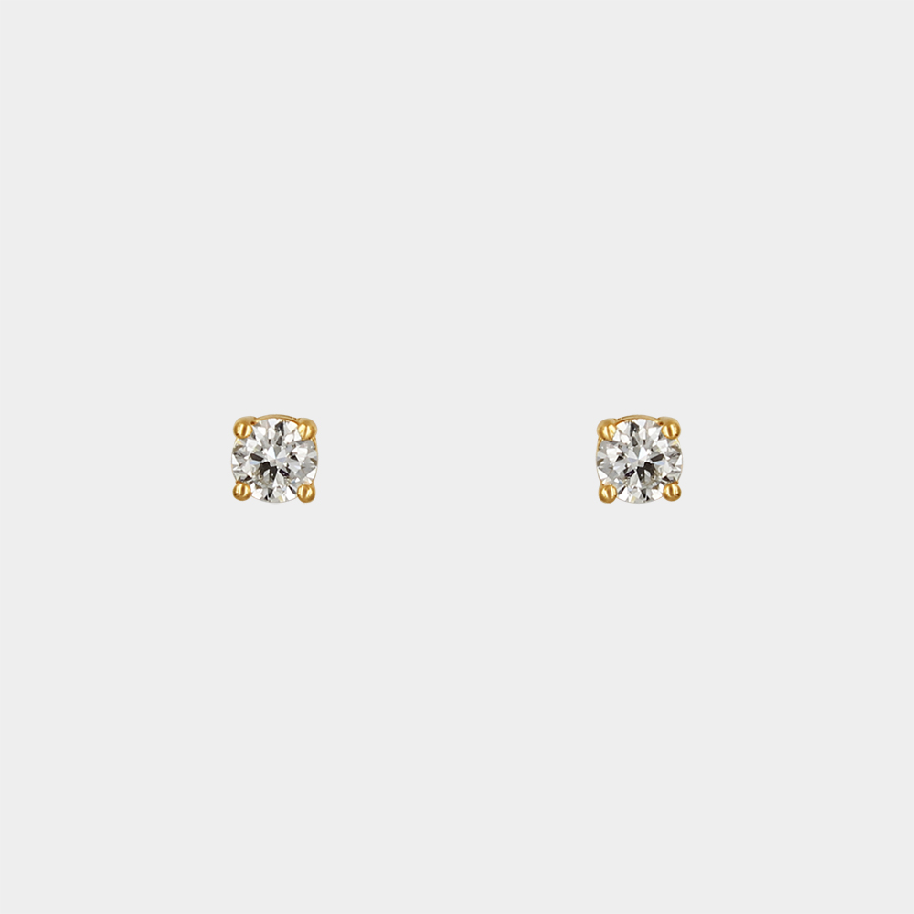 DIAMOND STUD EARRINGS GOLD 18KT