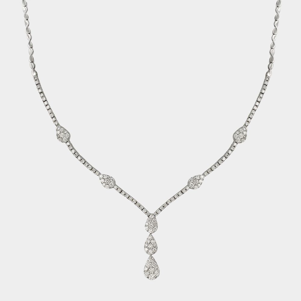 DIAMOND NECKLACE GOLD 18KT