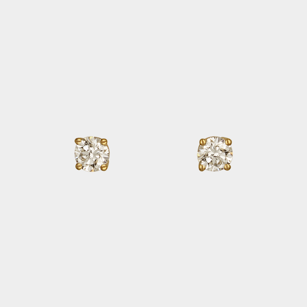 DIAMOND STUD EARRINGS GOLD 18KT