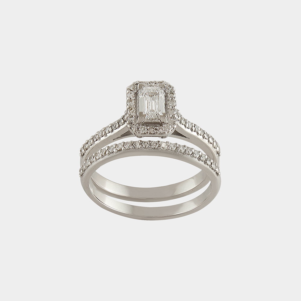 DIAMOND TWIN SOLITAIRE GOLD 18KT