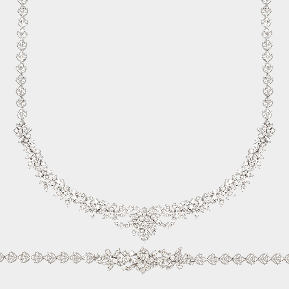 DIAMOND HALF SET GOLD 18KT