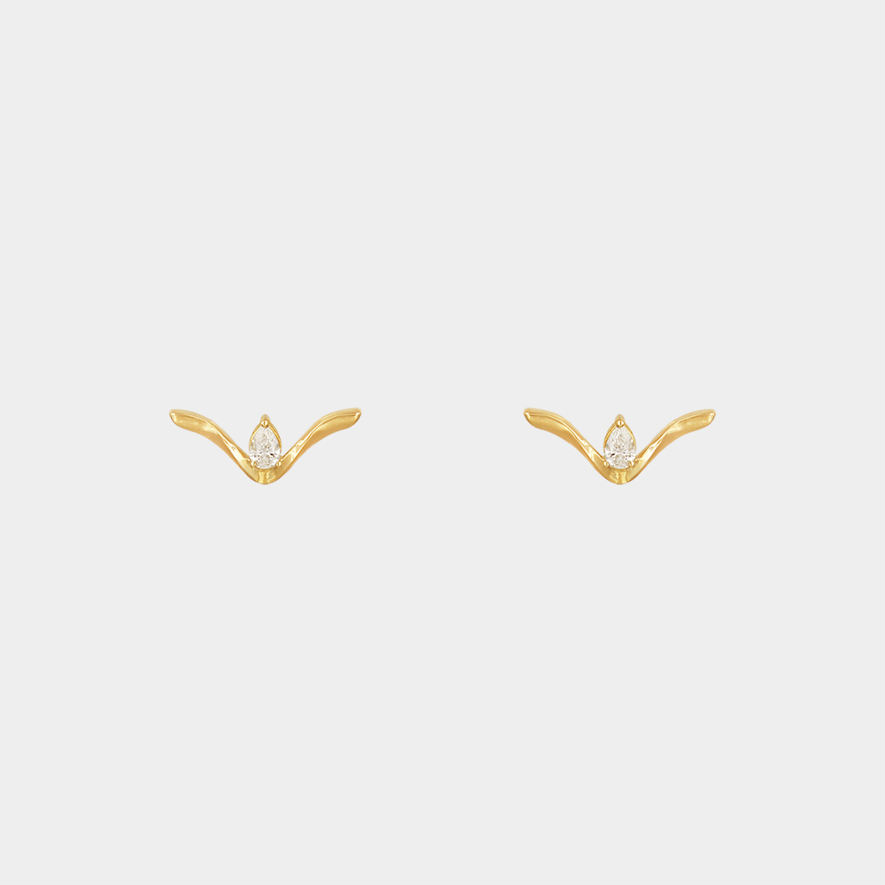 DIAMOND EARRINGS GOLD 18KT