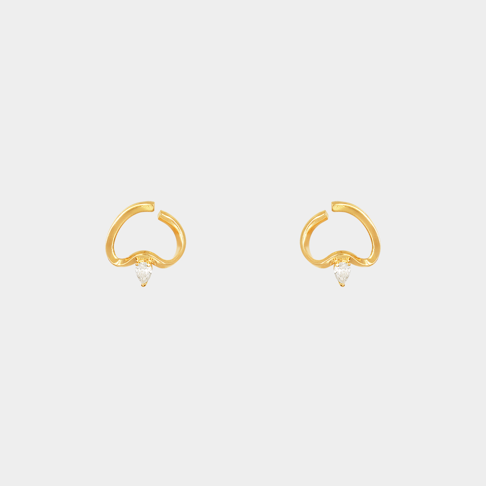 DIAMOND EARRINGS GOLD 18KT