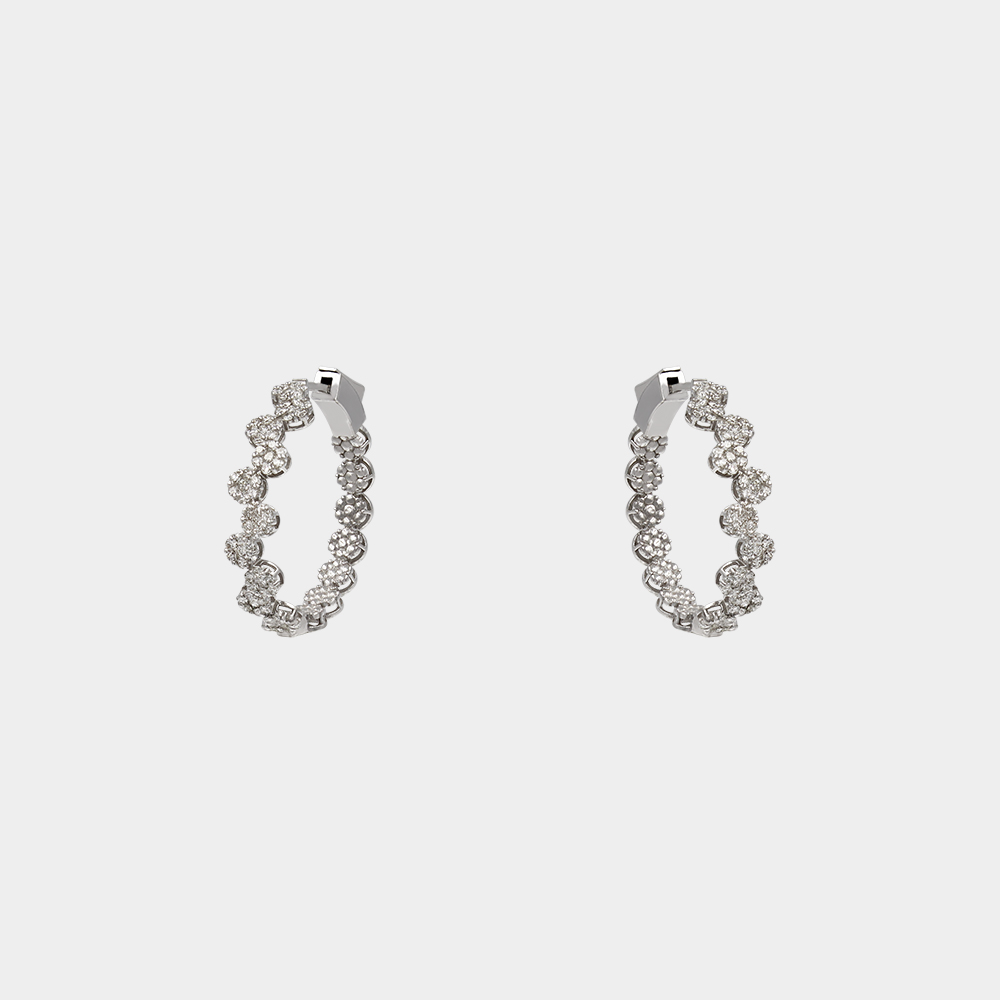 DIAMOND EARRINGS GOLD 18KT