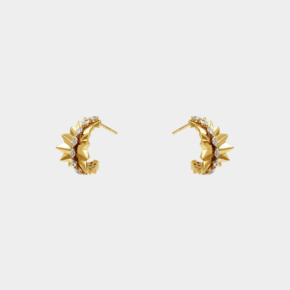 DIAMOND EARRINGS GOLD 18KT